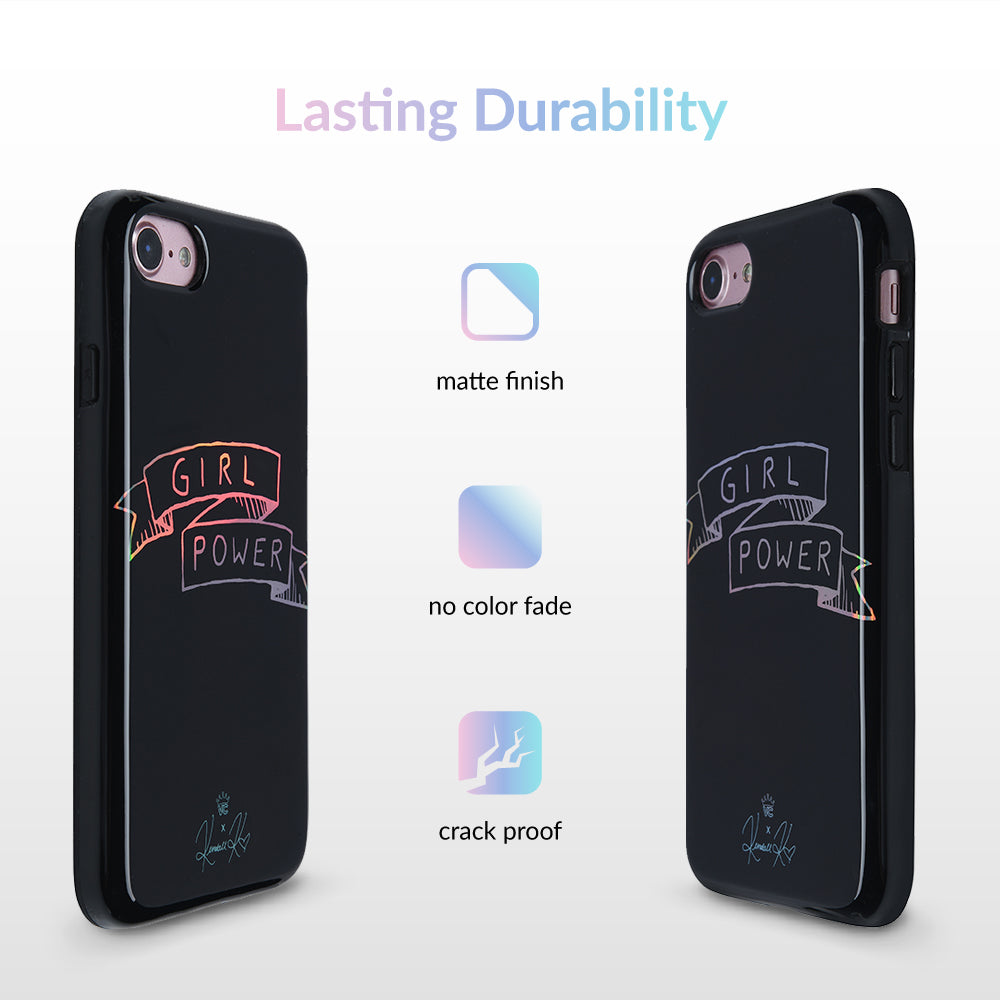 Kendall Vertes Girl Power iPhone Case - Trendy & Protective Phone Cover for Women - Perfect for Everyday Use, School & Work