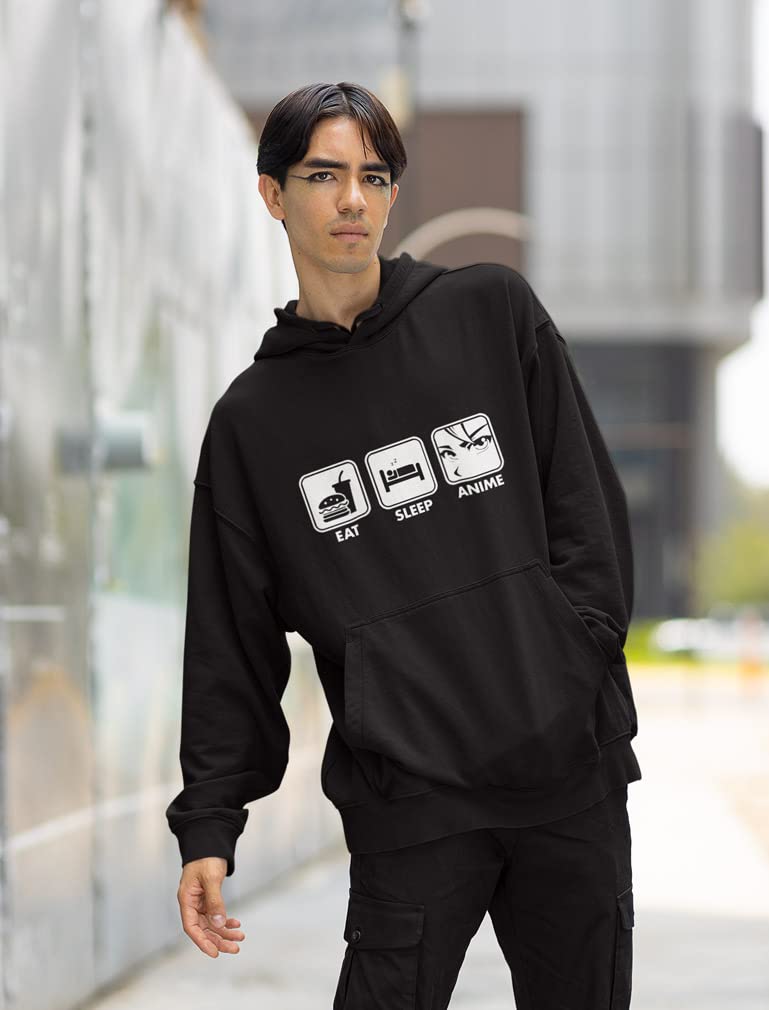 Tstars Anime Hoodies for Men & Women - Japanese Manga Graphic Pullover Sweatshirt | Unisex Casual Wear for Anime Fans, Gaming, Cosplay & Street Fashion