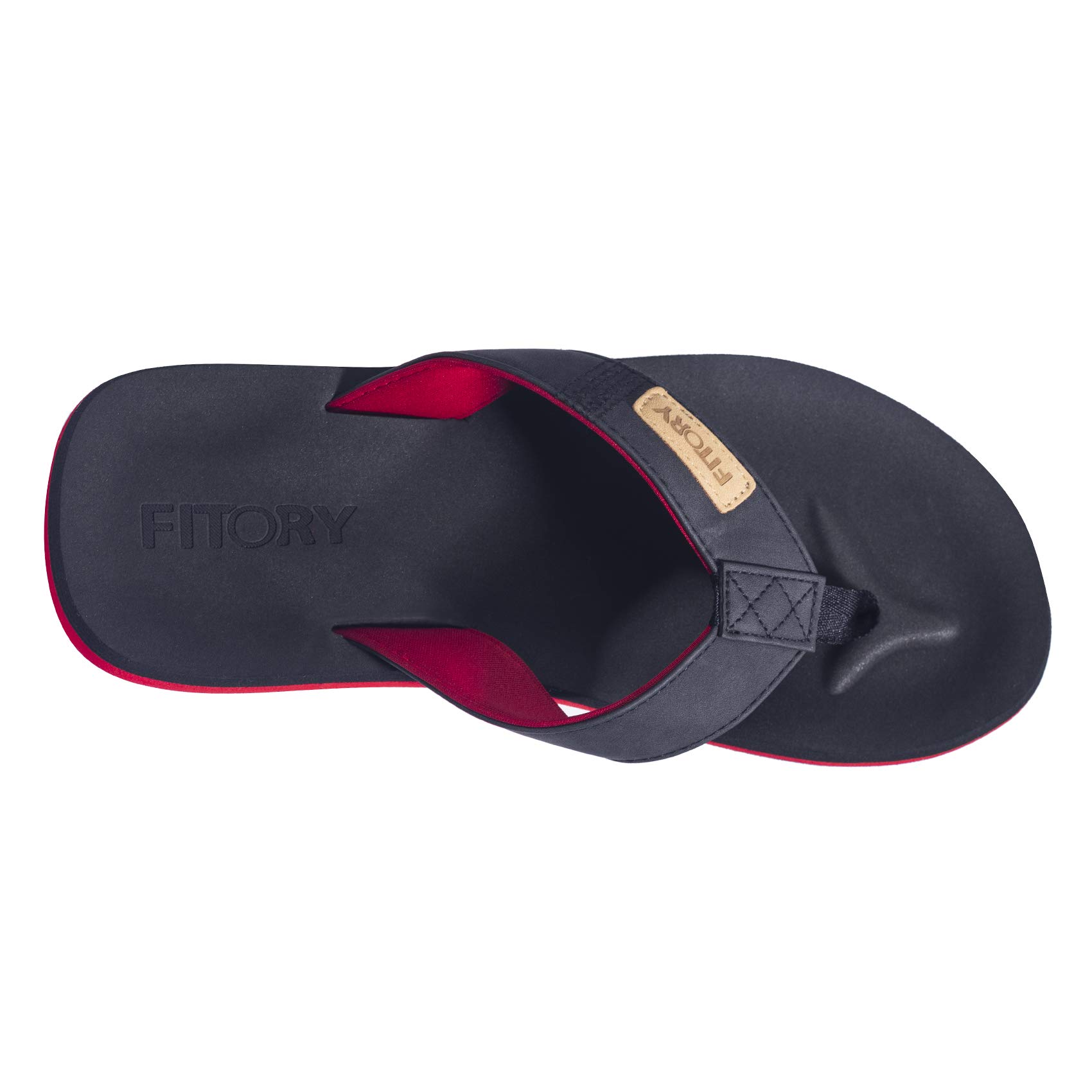 FITORY Men's Flip Flops - Comfortable Thong Sandals for Beach, Pool & Summer | Sizes 6-15 | Lightweight Casual Slippers for Walking, Travel & Outdoor Activities