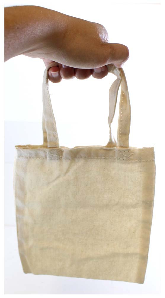 ToolUSA 9 Inch Long Natural Cotton Tote Bag - Pack of 2 (AB-70010-Z05) | Perfect for Shopping, Beach Trips & Everyday Use