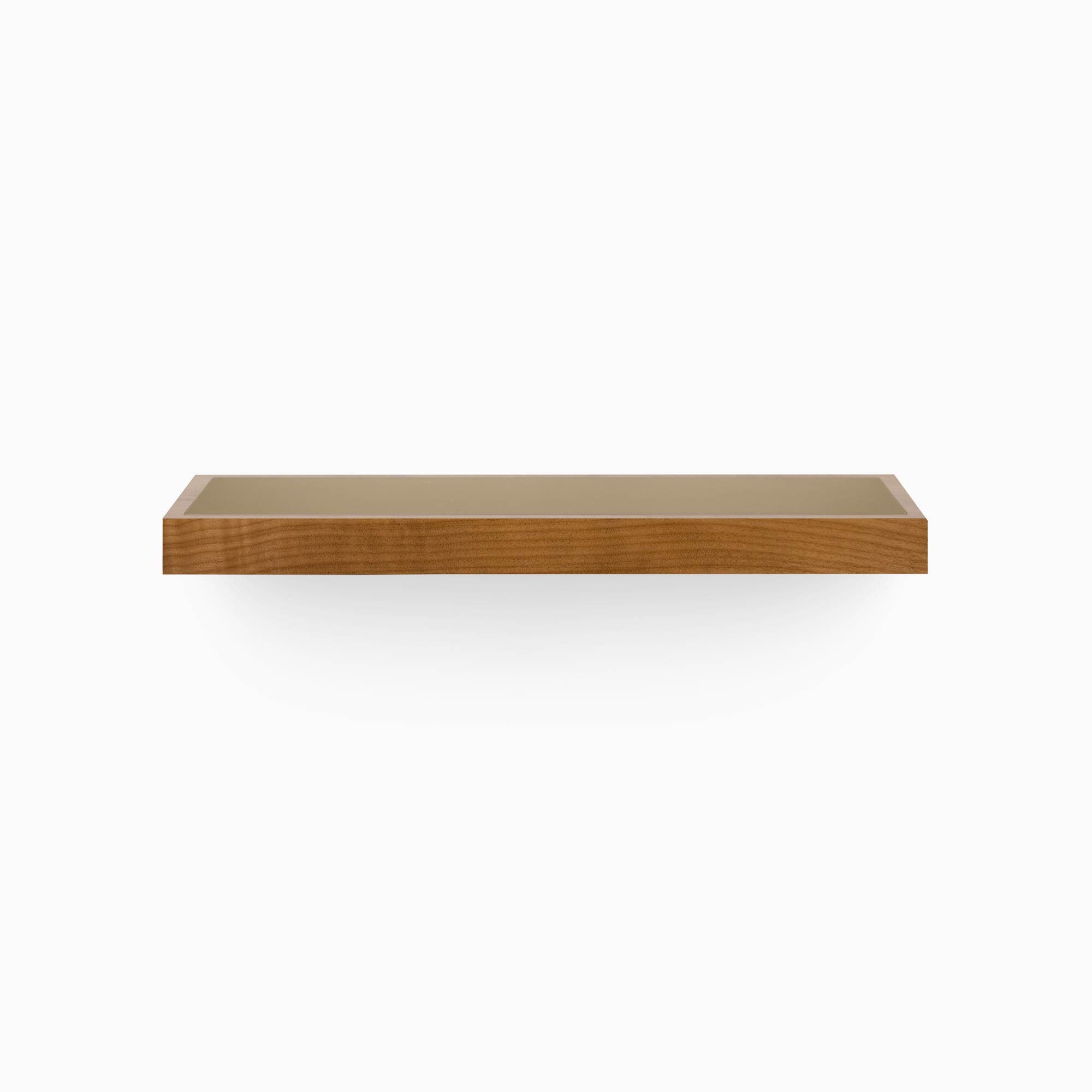 Aksel Inlay Nutmeg Floating Shelf - Wall Mounted Wooden Shelf for Living Room, Bedroom, Kitchen Storage & Decor