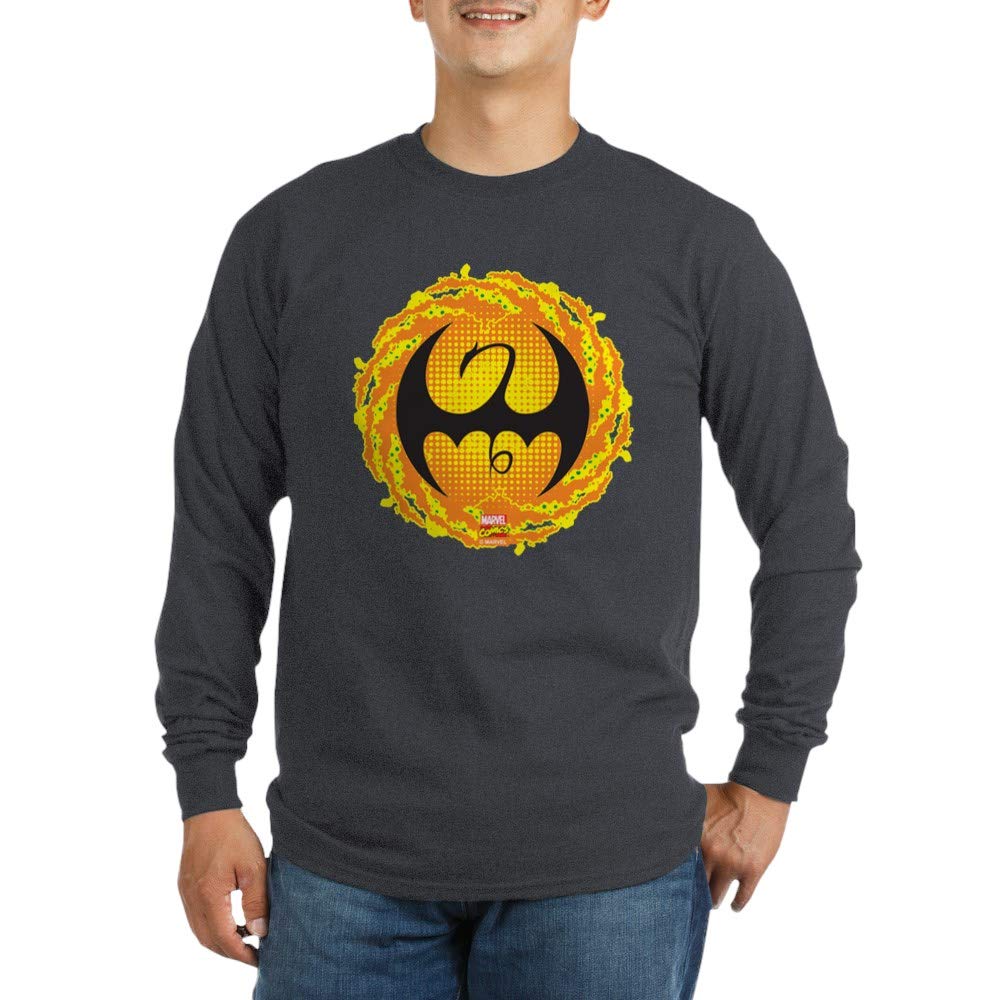 Marvel Iron Fist Logo Long Sleeve T-Shirt for Men & Women | Official Licensed Graphic Tee | Perfect for Cosplay, Comic Con & Superhero Fans
