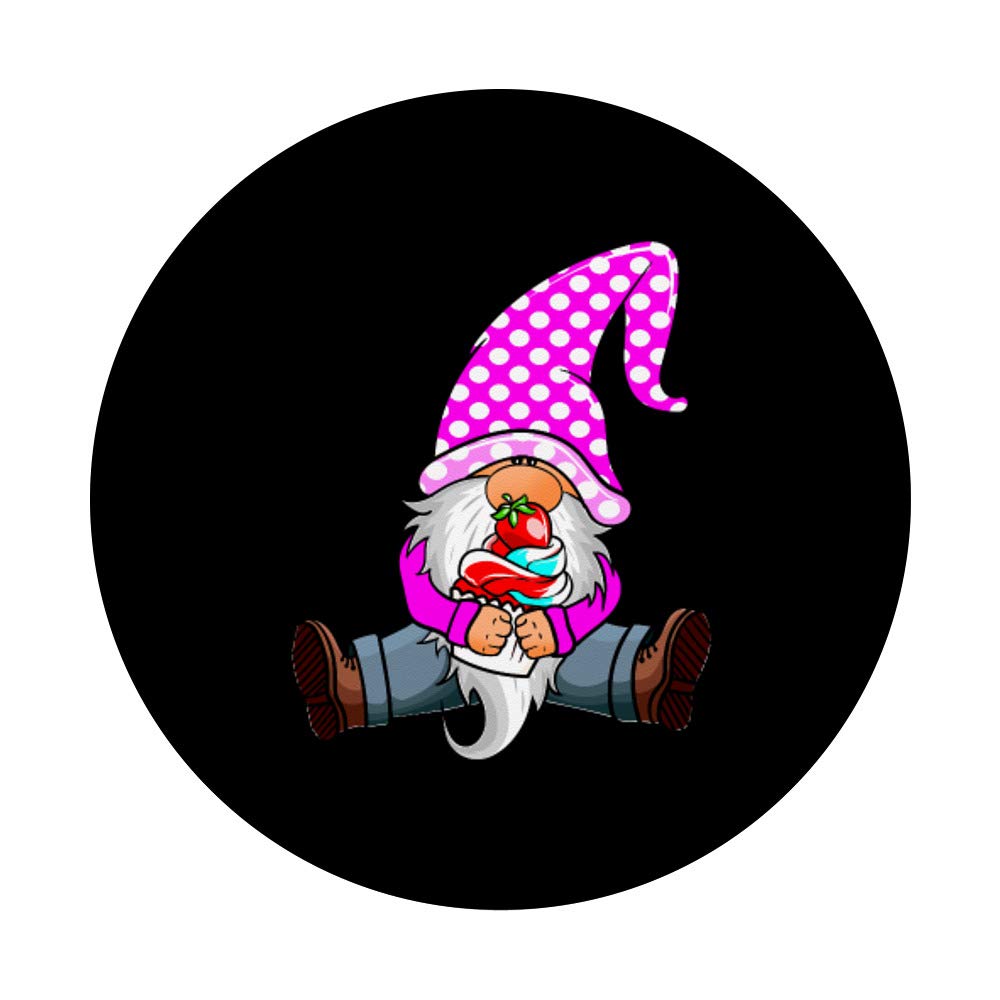 Pastry Chef Gnome Holding Cupcake - Cake Baking Dessert Decor - Swappable PopSockets PopGrip for Phones & Tablets - Perfect for Bakers, Kitchen Decor & Gnome Collectors