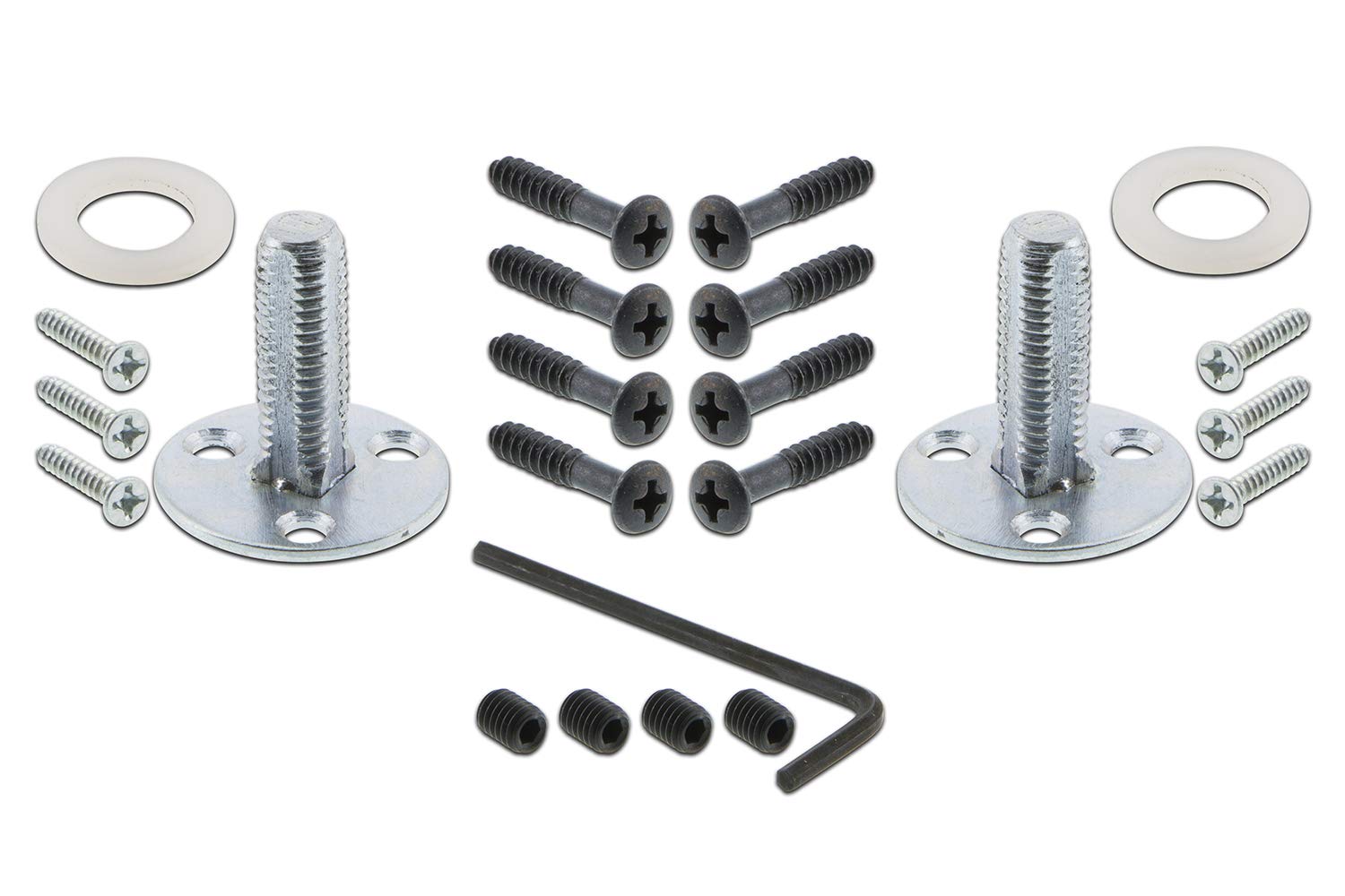 Vintage Mission Style Cabinet Plate with Crystal Glass Knob - Double Dummy Set in Oil-Rubbed Bronze Finish | Perfect for Kitchen Cabinets, Bathroom Vanities & Furniture Restoration Projects