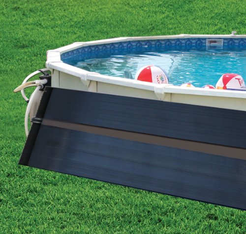 SunQuest Economy Solar Pool Heater Panel - 2ft x 10ft Collector with Hose Adapters | Solar Water Heater for Above Ground & Seasonal Pools | DIY Installation | UV Resistant | Perfect for Backyard, Inflatable & Temporary Pools