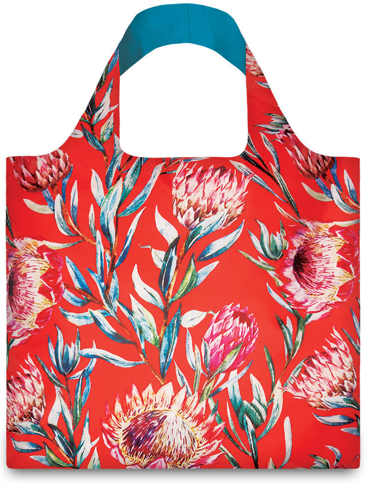 LOQI WILD Collection Eco-Friendly Reusable Tote Bag - Lightweight Foldable Shopping Bag for Groceries, Beach & Travel