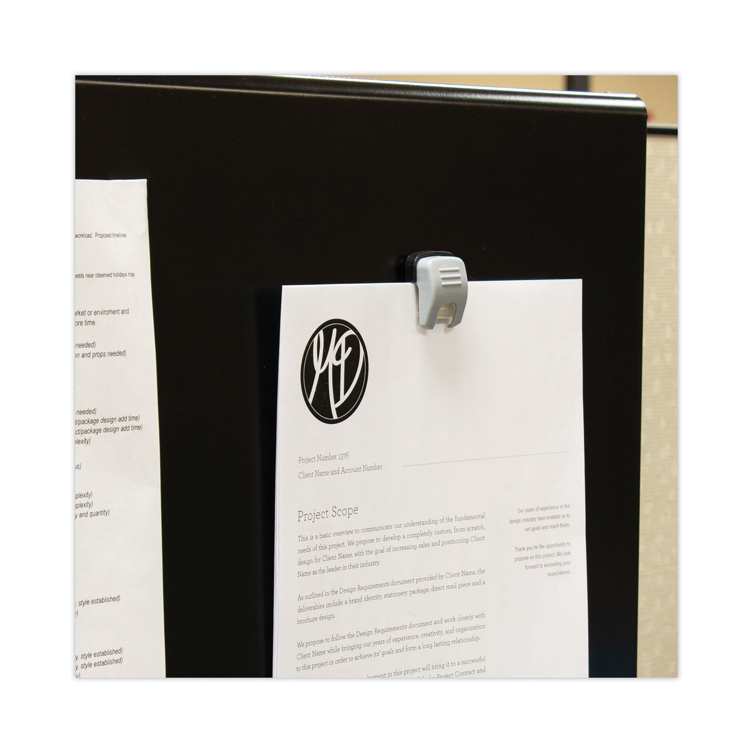 Advantus Grip A Clip Magnetic and Adhesive Clips - 0.13 Inch Jaw Capacity, Gray (Pack of 10) - Perfect for Office, Home, and Workshop Organization