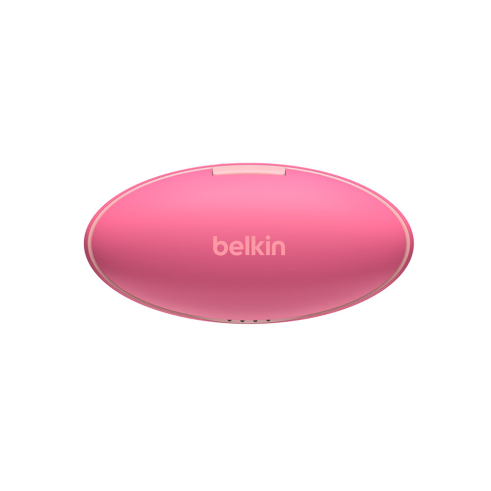 Belkin SoundForm Nano True Wireless Earbuds for Kids - Pink | Bluetooth Kids Headphones with Safe Volume, Secure Fit & Long Battery Life - Perfect for School, Travel & Playtime
