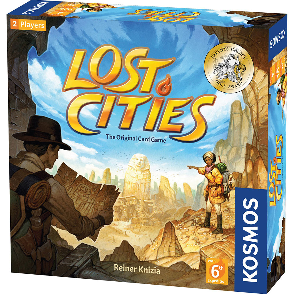 Lost Cities Card Game with 6th Expansion - Family Strategy Board Game for 2 Players | Perfect for Game Nights, Travel & Camping Adventures