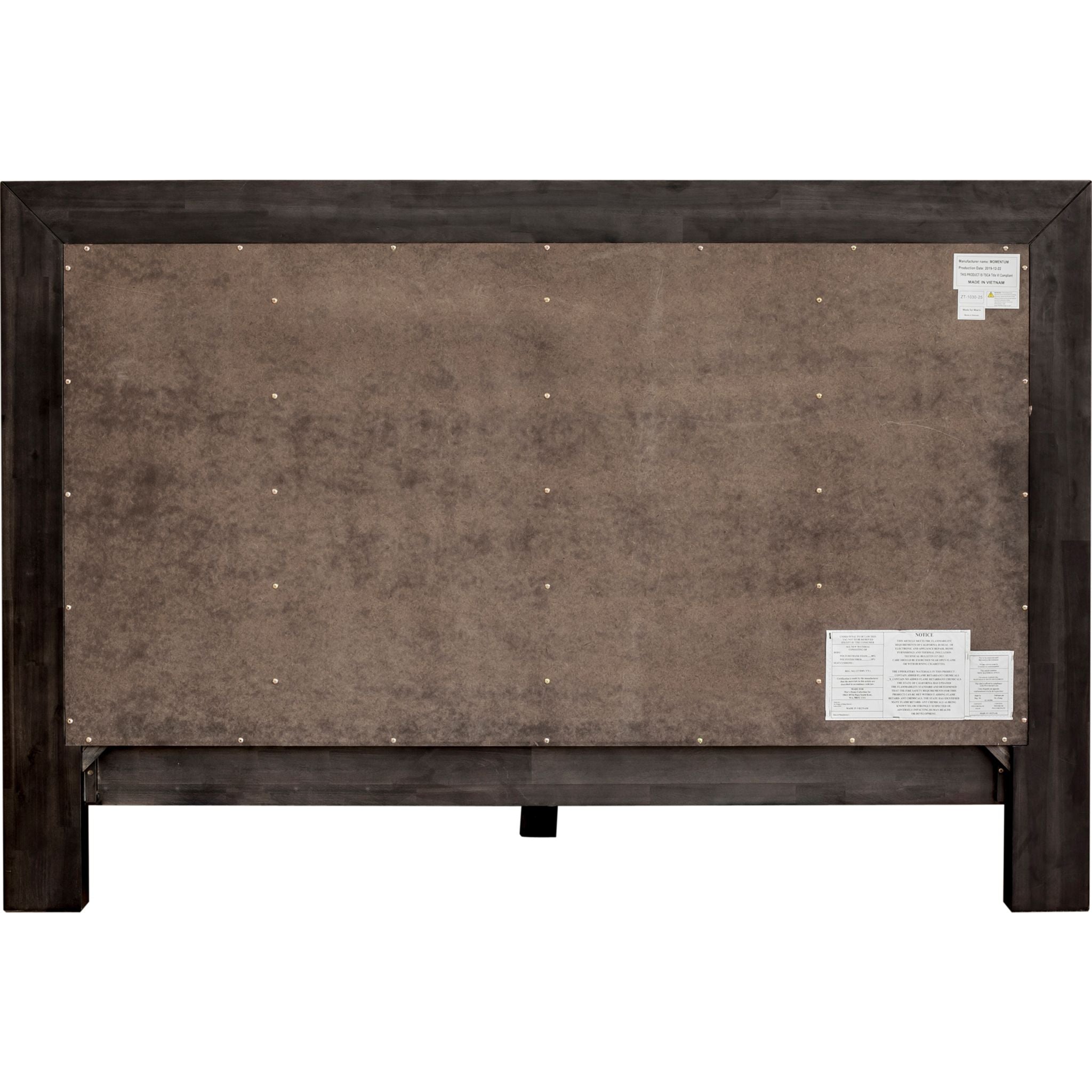 Ashcroft Platform Bed Frame - Dark Grey Queen Size, Modern Minimalist Bedroom Furniture for Small Spaces & Apartments