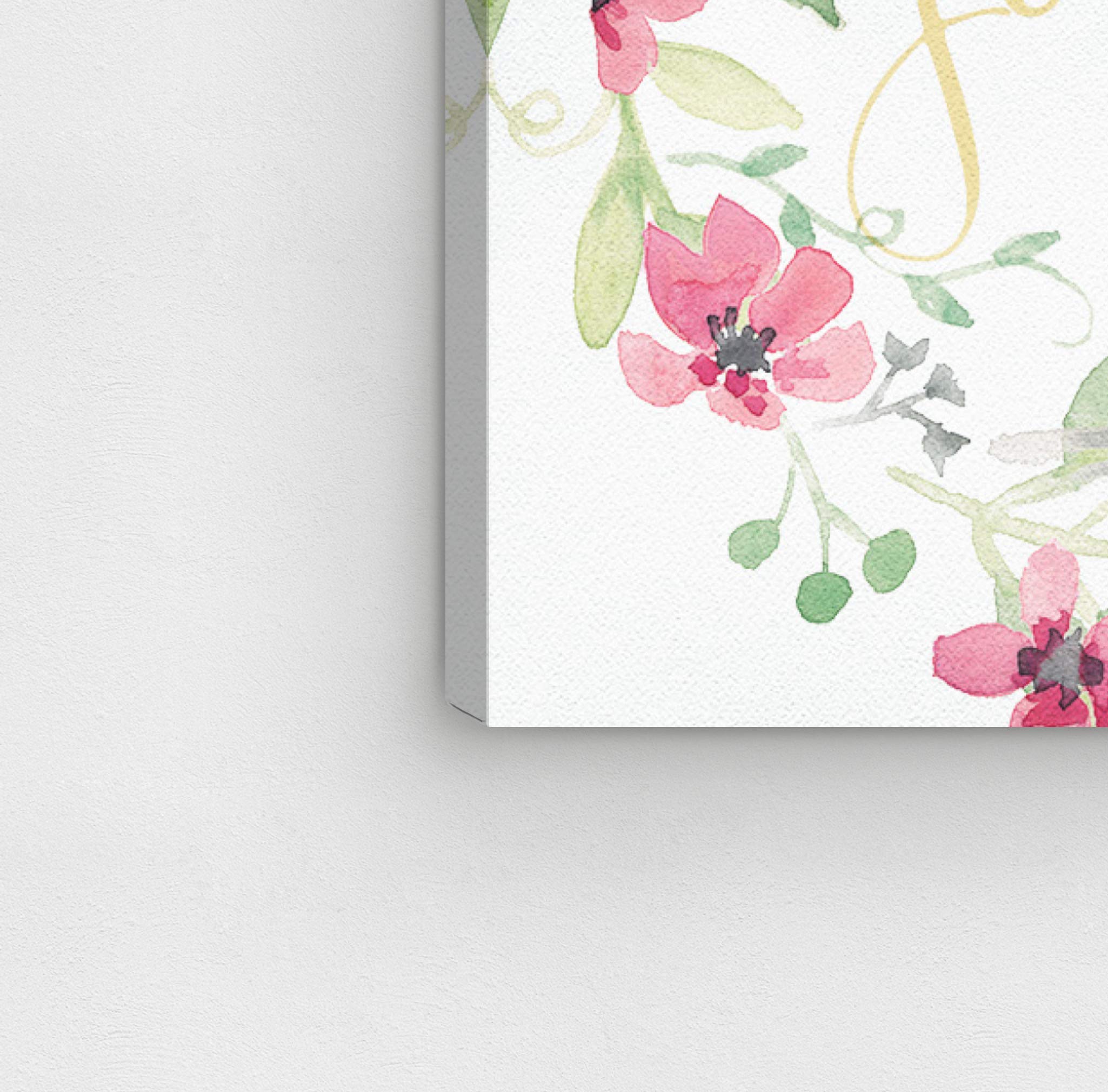 Oliver Gal Artist Co. 'Wash Your Hands' Bathroom Wall Art - 24x24 Inch Pink & White Canvas Prints for Home Decor - Perfect for Bathroom, Spa, or Laundry Room Décor
