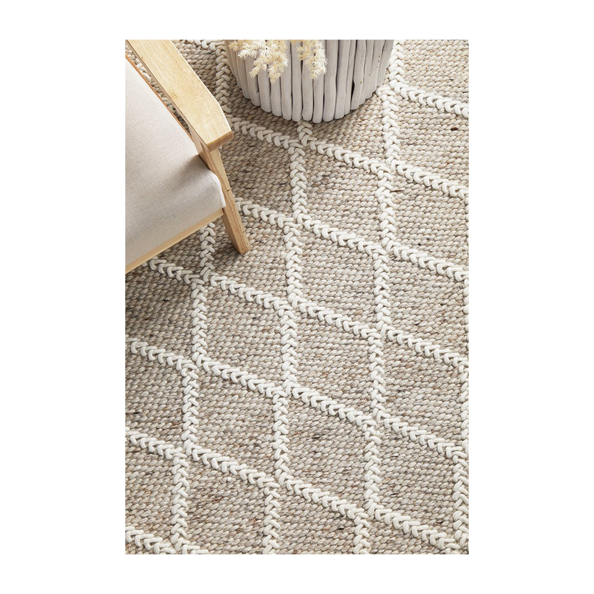 Premium Huxley Handwoven Natural Jute Rug - Soft & Durable for Living Room, Bedroom, or Nursery Decor