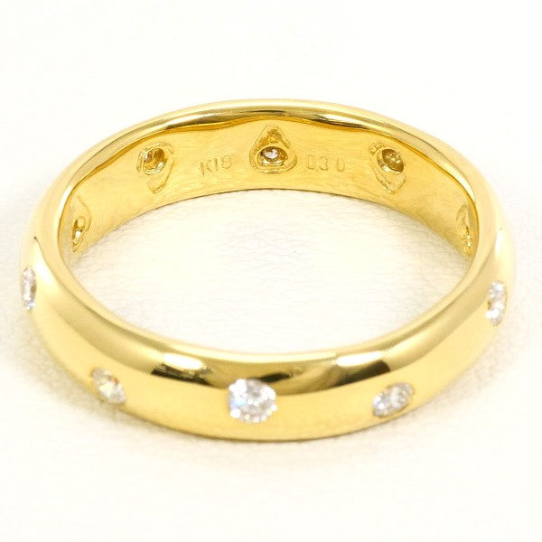 18K Yellow Gold Diamond Ring with Certificate - Elegant Wedding Band, Anniversary Gift for Her, Perfect for Engagement & Special Occasions
