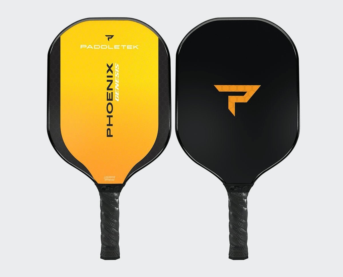 Paddletek Phoenix Genesis Pickleball Paddle - Premium Carbon Fiber Face with Polymer Core - Perfect for Tournament Play & Outdoor Games