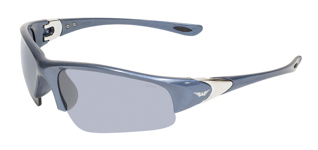 Cool Breeze Glossy Frame Sunglasses with Smoke Lens - Stylish UV Protection for Outdoor Activities, Driving & Beach Vacations
