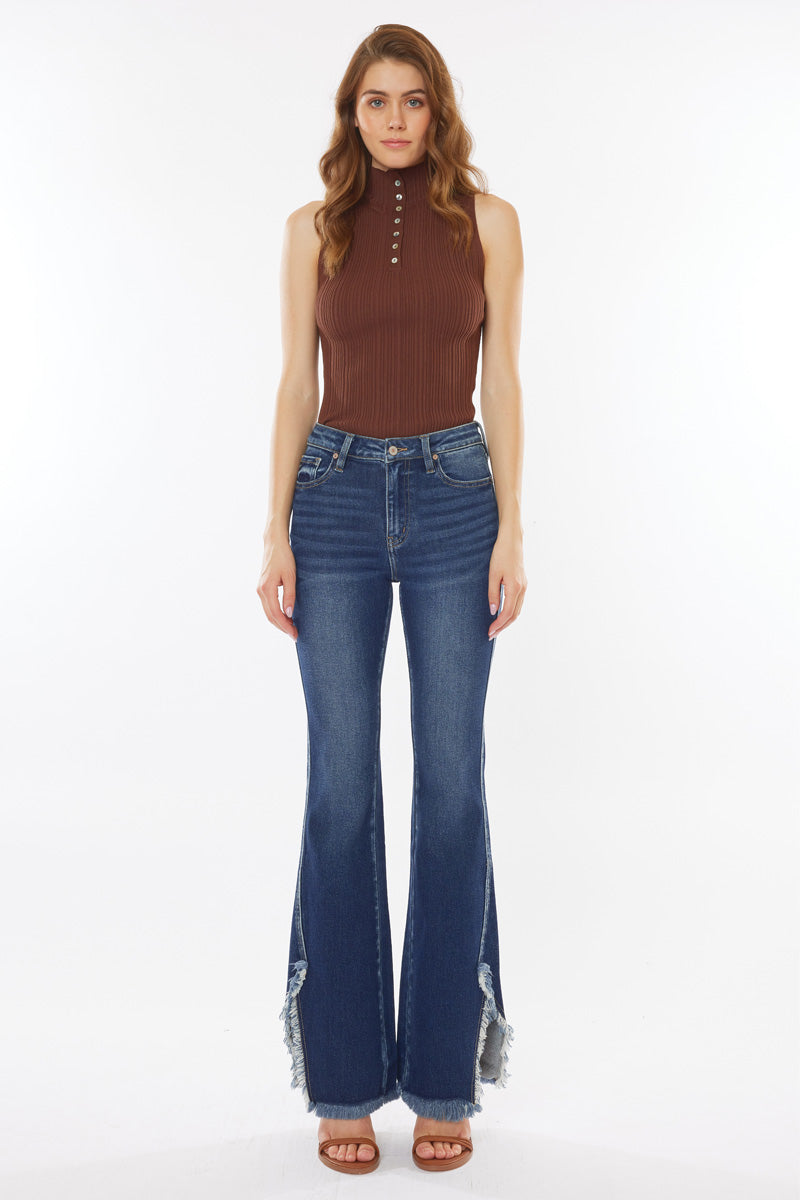 Dewey High Rise Bootcut Jeans for Women - Stretchy Denim Pants, Comfortable & Flattering Fit - Perfect for Casual Wear, Office, and Night Out