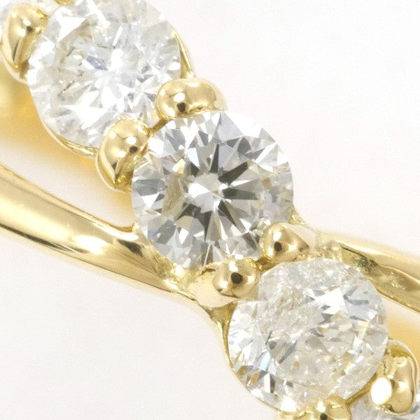 18K Yellow Gold Diamond Ring for Women - Elegant Solitaire Engagement & Wedding Band - Perfect for Proposals, Anniversaries, and Special Occasions