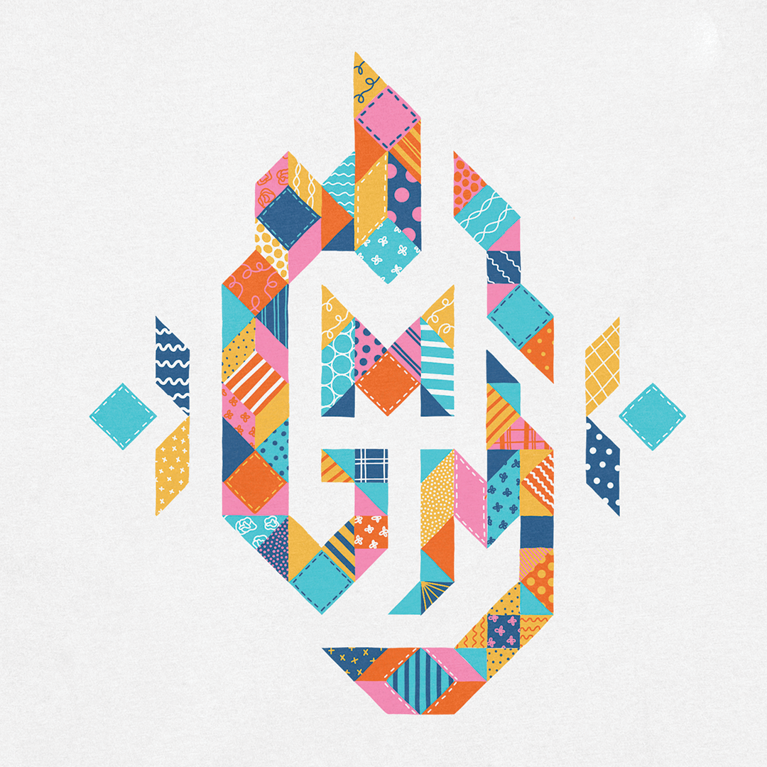 GMM Patchwork Logo T-Shirt for Men & Women | Trendy Graphic Tee for Casual Wear, Street Style & Everyday Outfits