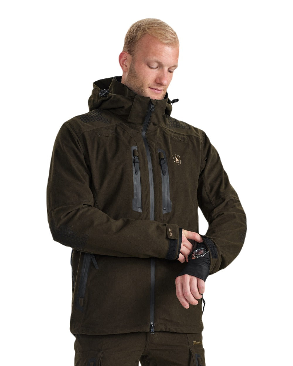Deerhunter Game Pro Lightweight Hunting Jacket for Men - Waterproof Camo Outdoor Jacket for Hunting, Fishing & Hiking | Durable & Breathable for All-Weather Protection