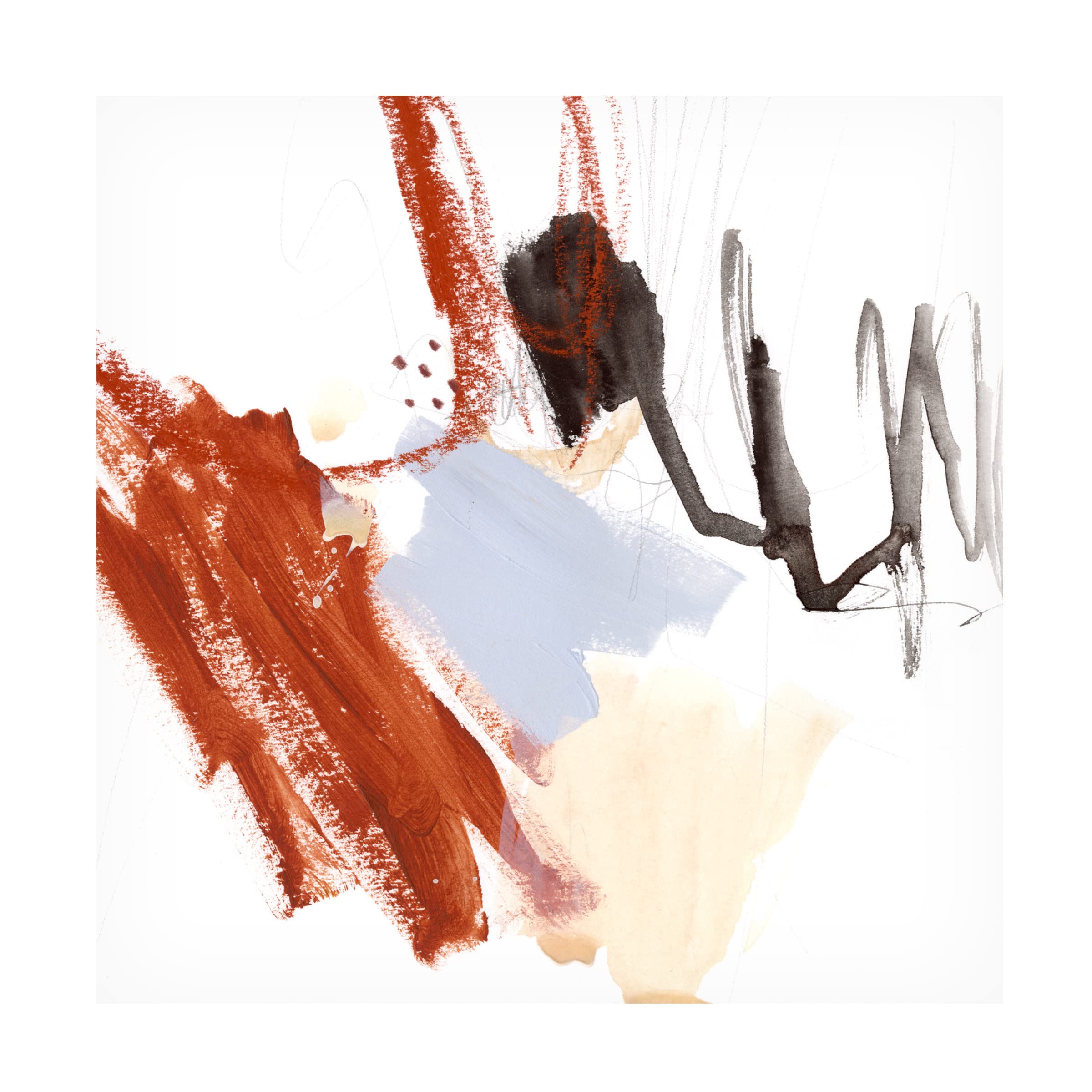 Victoria Borges 'Iron and Down III' Canvas Wall Art Print - Modern Abstract Home Decor for Living Room, Bedroom & Office | Trademark Fine Art Collection