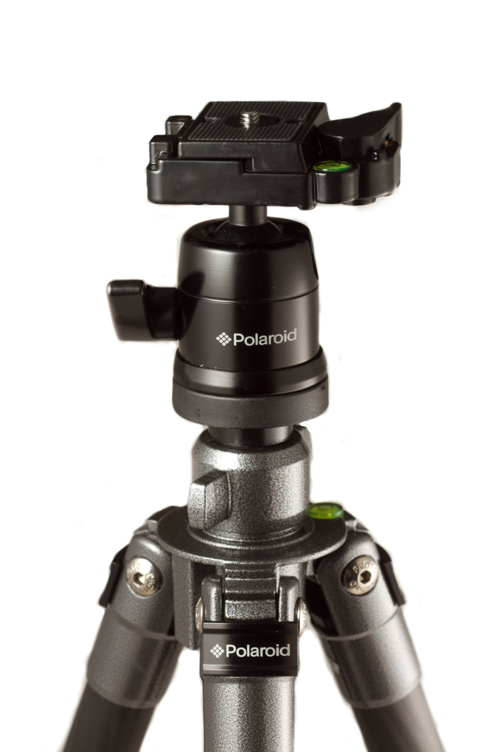 **Polaroid 165cm Carbon Fiber Tripod with Removable Ball Head & Quick Release Plate - Lightweight & Stable for Travel, Photography, Vlogging & Outdoor Adventures**