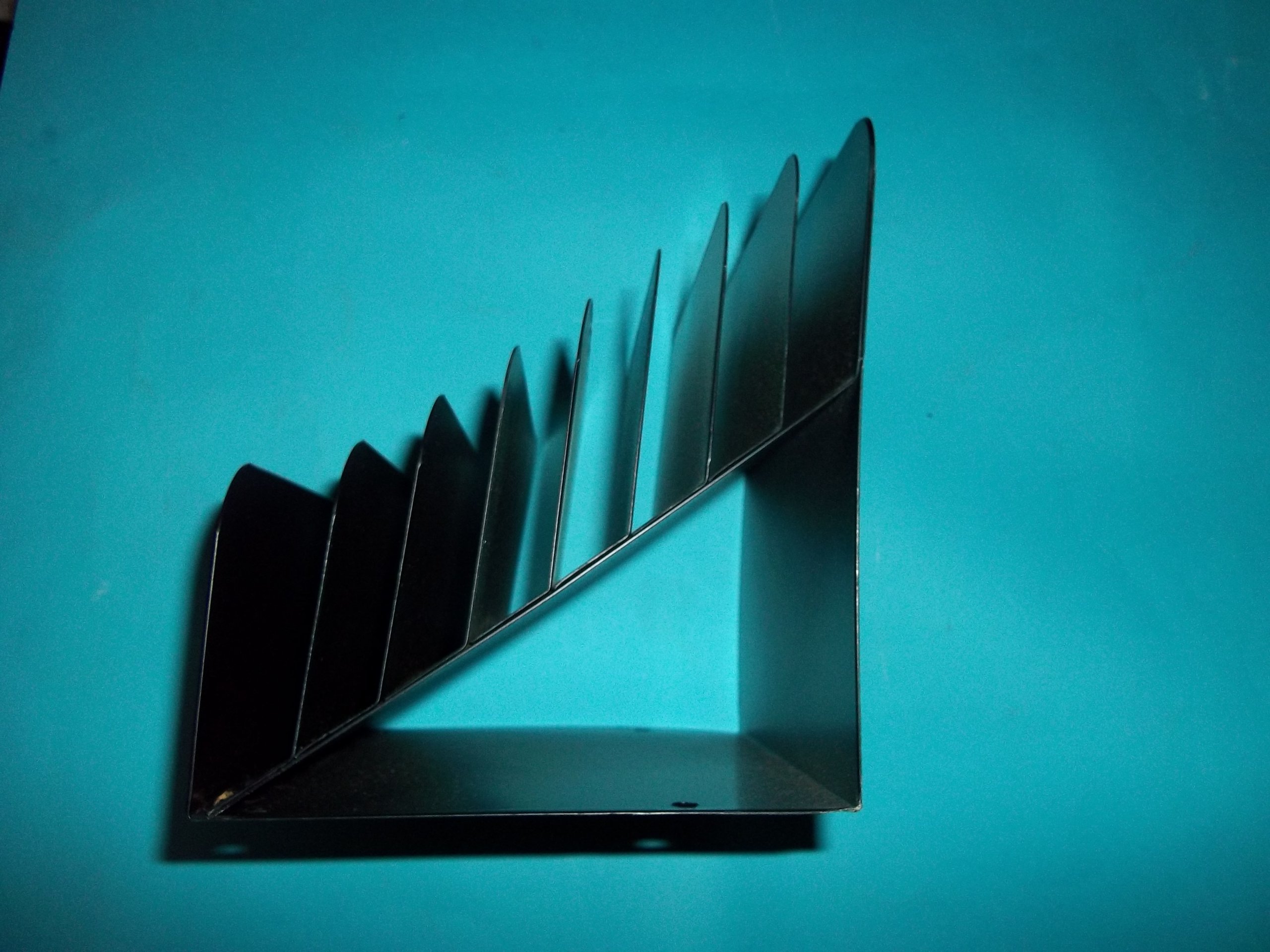 CR 1108 Black Slanted Desk Organizer - Perfect for Office, Home & School Workspace Organization