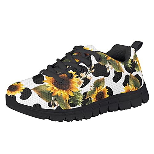 Sunflower Cow Print