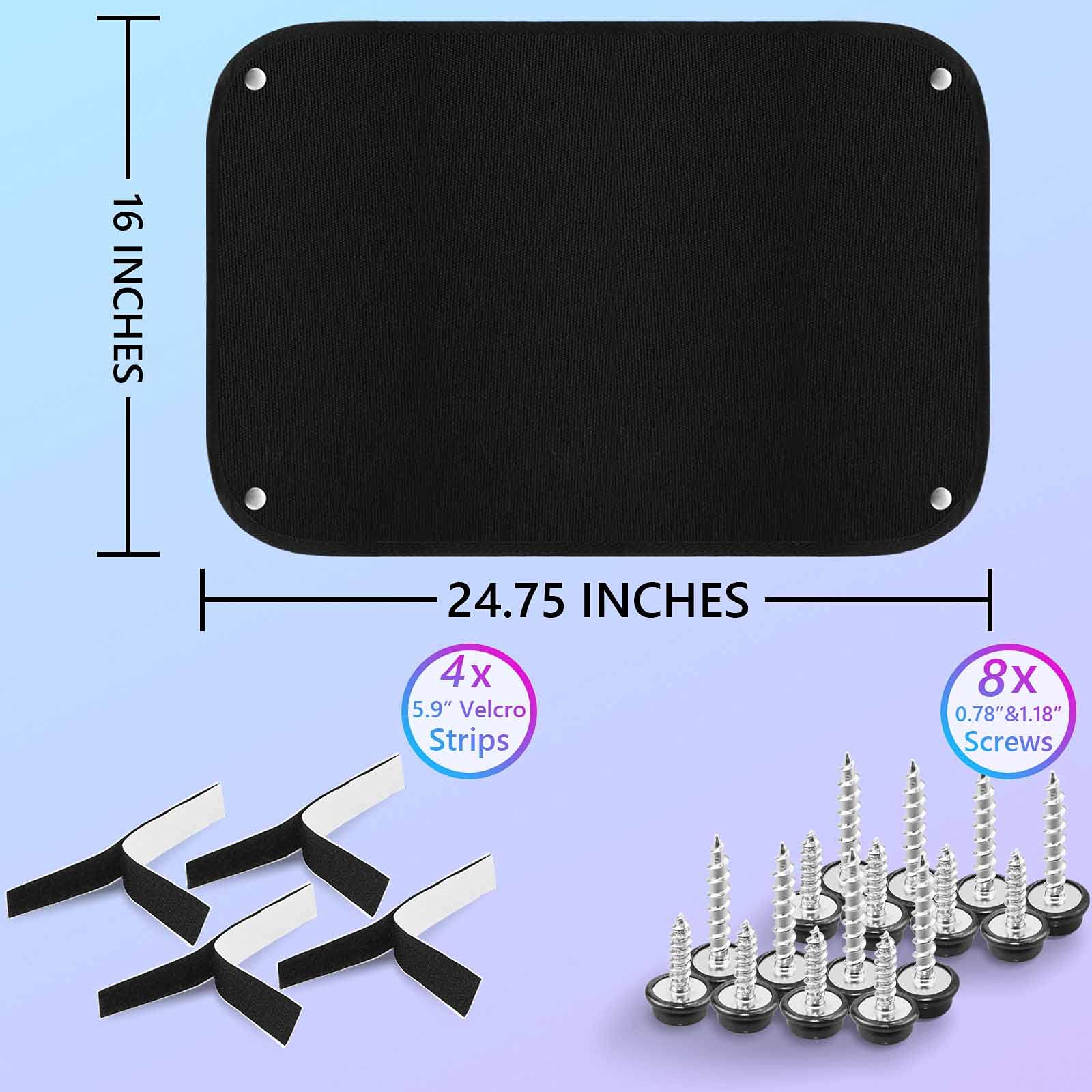 RV Door Window Shade Cover - Black Privacy Blinds for Camper & Travel Trailer - 2 Pack Sun Blocking Window Shades | Perfect for RV, Motorhome, and Camping Trips to Block Sunlight and Ensure Privacy