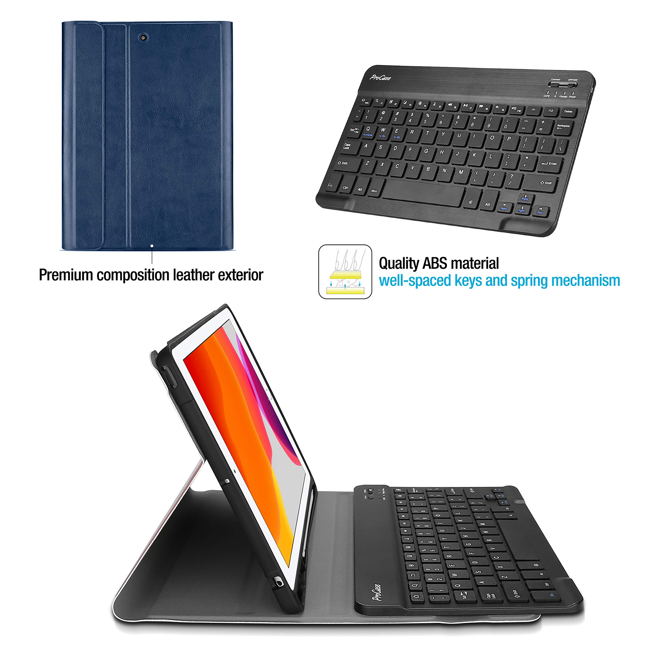 ProCase Magnetic Detachable Keyboard Case for iPad 10.2