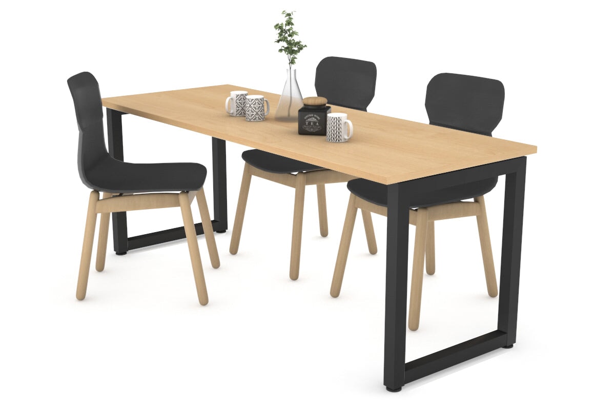 Quadro Loop Legs Table - 1600L x 800W Modern Dining Table for Home & Office - Perfect for Dining Rooms, Kitchens, and Workspaces