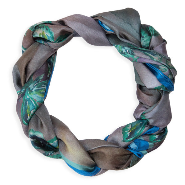 Elegant Long Silk Scarf with Spring Wings Design - Perfect for Women's Fashion Accessories, Office Wear, and Special Occasions