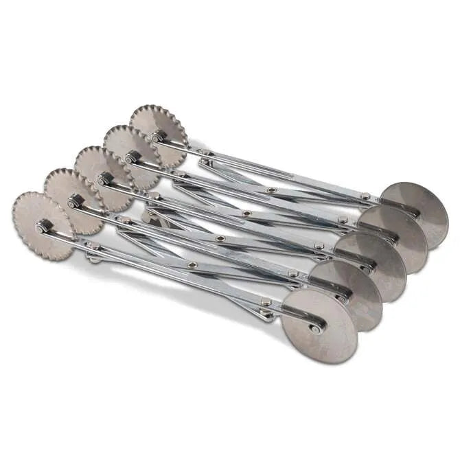 Commercial Dough Divider Machine - 5 Plain & 5 Fluted Cutting Discs for Bakeries, Pizza Shops & Restaurants | Perfect for Bread, Pastry & Pizza Dough Portioning