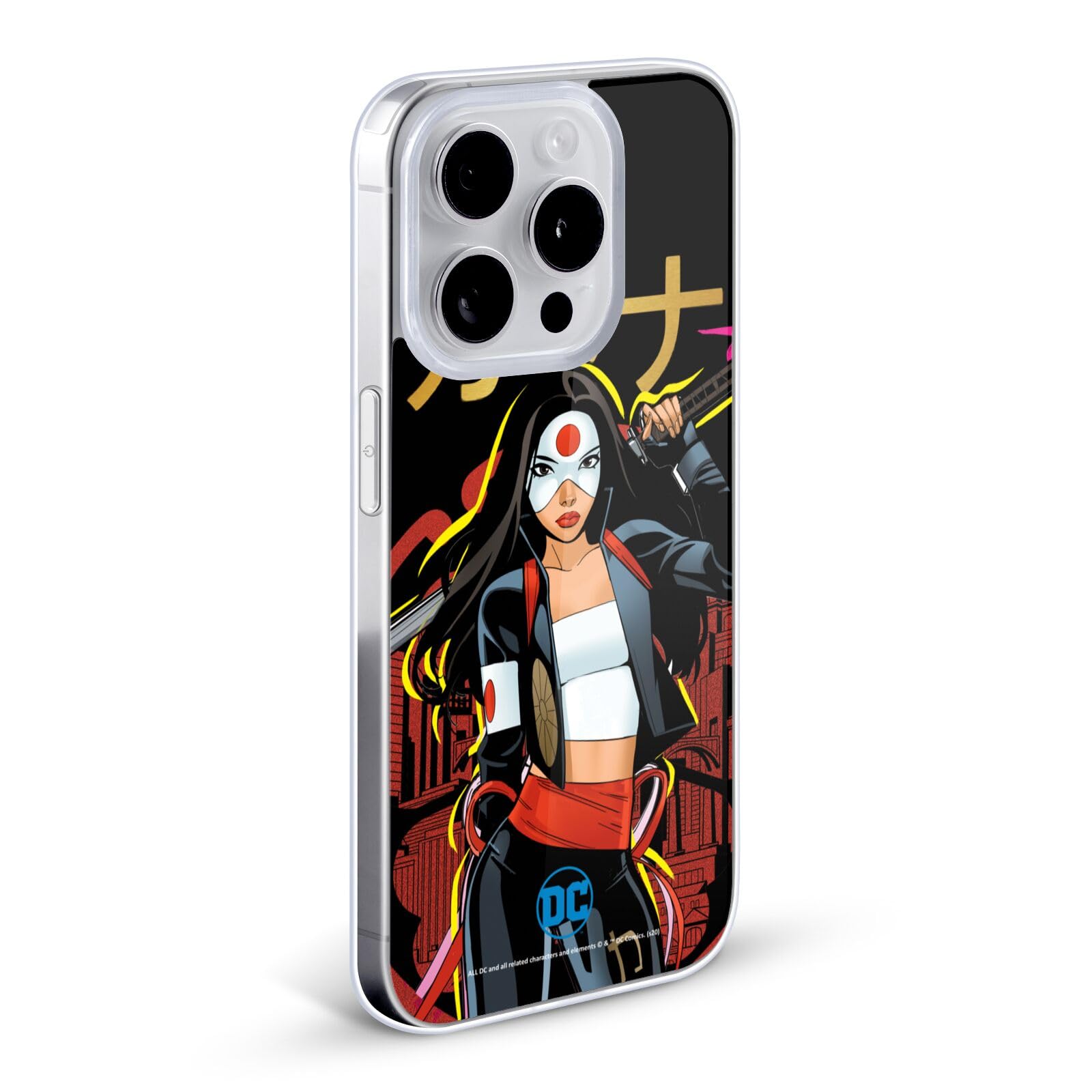 Officially Licensed DC Women Core Katana Soft Gel Case for Apple iPhone 11 Pro Max - Durable Protection with Stylish Superhero Design - Perfect for Daily Use, Work & Travel