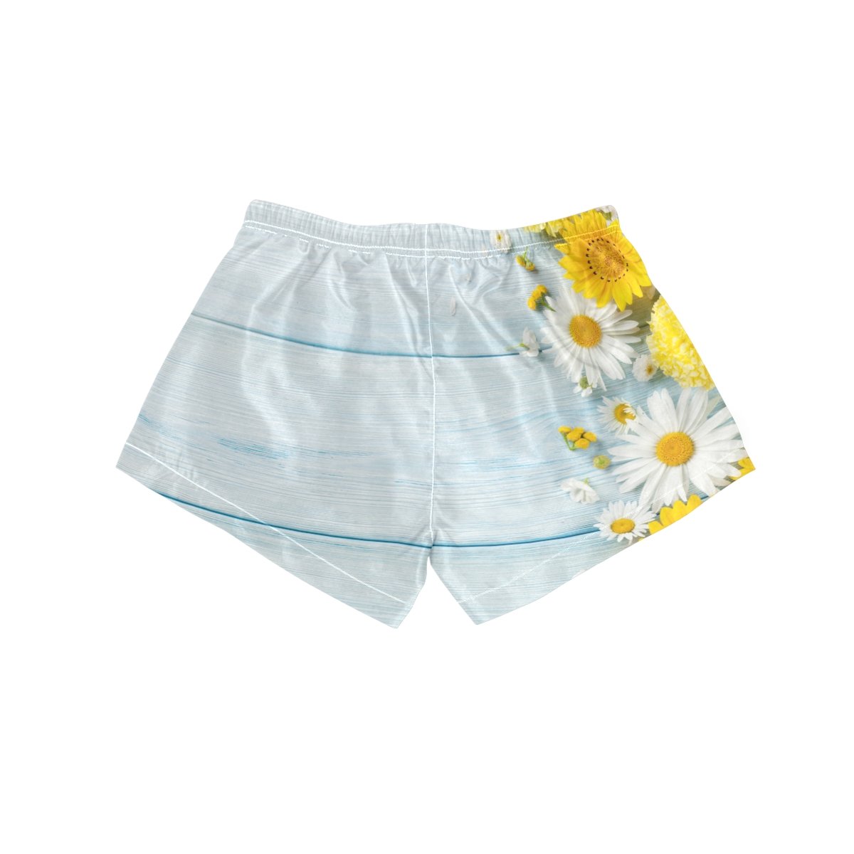 ALAZA Women's Sunflower Print Drawstring Shorts - Casual Summer Beach Shorts for Women | Perfect for Vacation, Poolside Lounging & Outdoor Activities