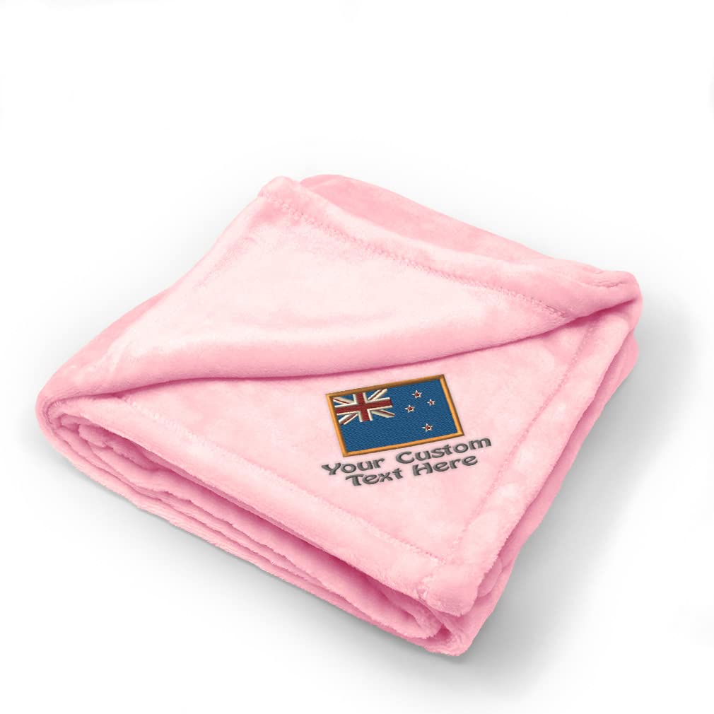 Custom Embroidered Baby Blankets for Boys & Girls - Soft Nursery Bedding Set - Perfect for Cribs, Strollers & Gift Giving (New Zealand Wool)