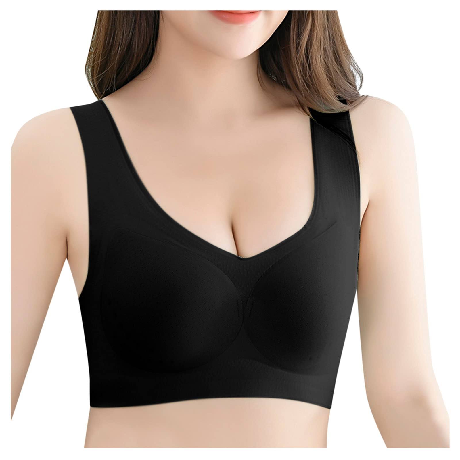 High Impact Sports Bras for Women - Push Up Yoga Bras with Maximum Support & Comfort - Seamless Workout & Sleep Bras for Running, Gym, Yoga & Lounge Wear