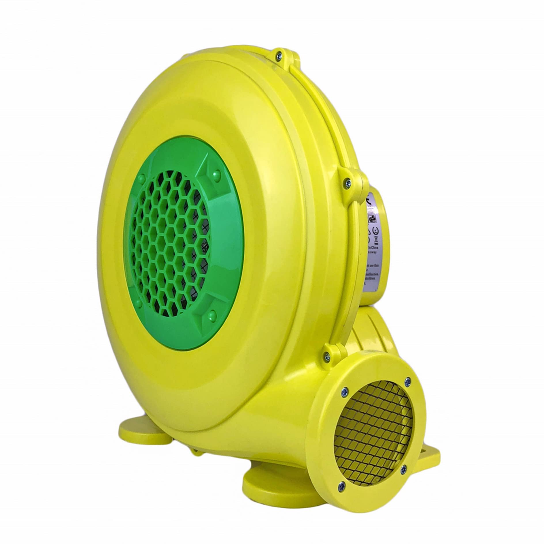 **450W Commercial Inflatable Bounce House Air Blower - 110V Electric Pump Fan for Kids Jump Slides & Inflatable Castles - Portable, Powerful, Durable - Perfect for Birthday Parties, Backyard Fun & Outdoor Events**