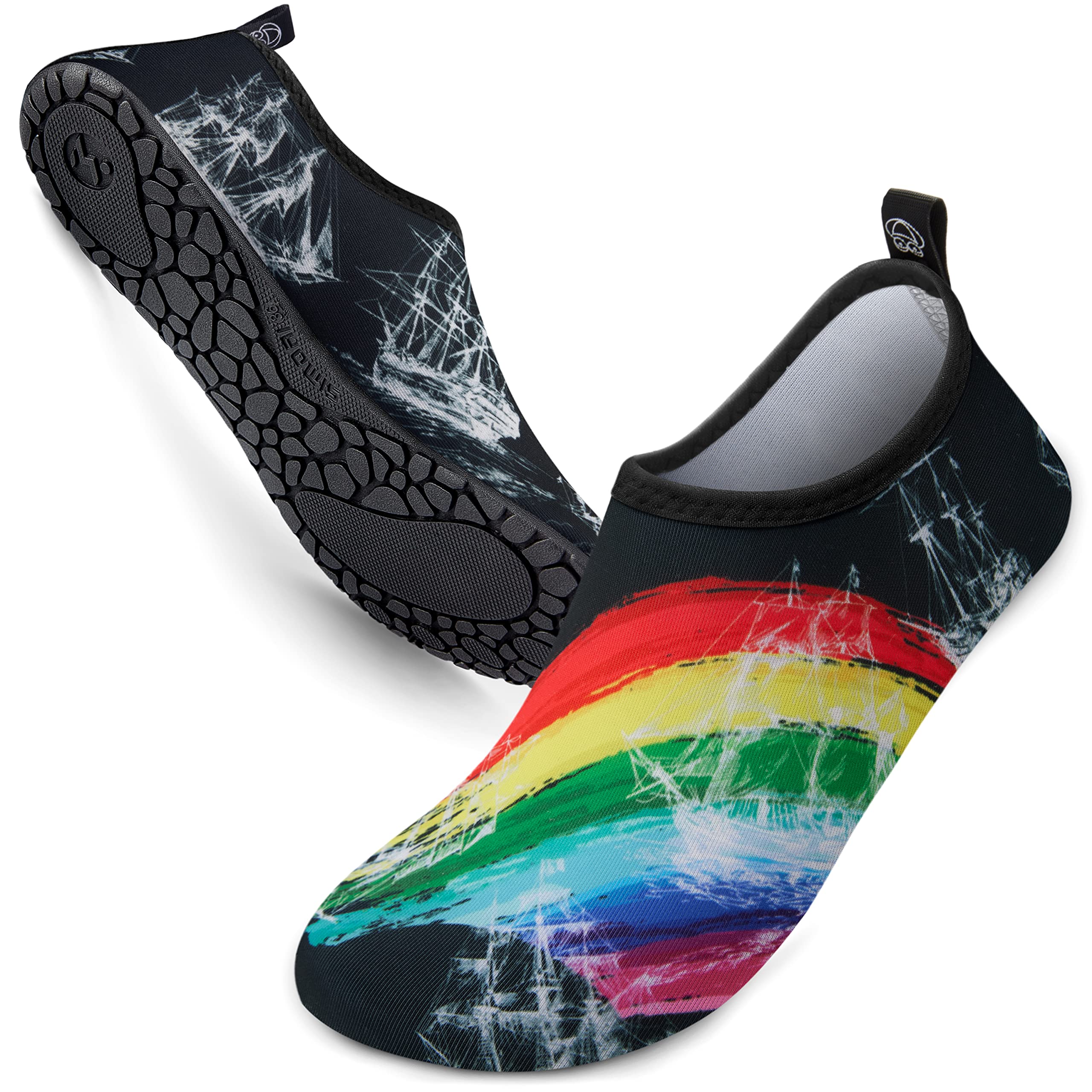 SIMARI Water Shoes for Women & Men - Quick-Dry Swim Shoes for Pool, Beach, Surfing, Yoga & Outdoor Activities | Barefoot Aqua Socks for Water Sports & Exercise (SWS001)