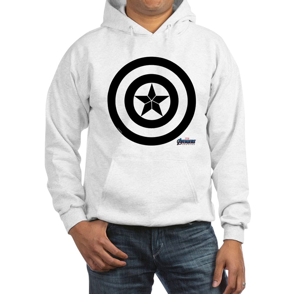 Captain America Shield Hooded Sweatshirt - Marvel Superhero Pullover Hoodie for Men & Women | Perfect for Cosplay, Comic Con & Winter Fashion