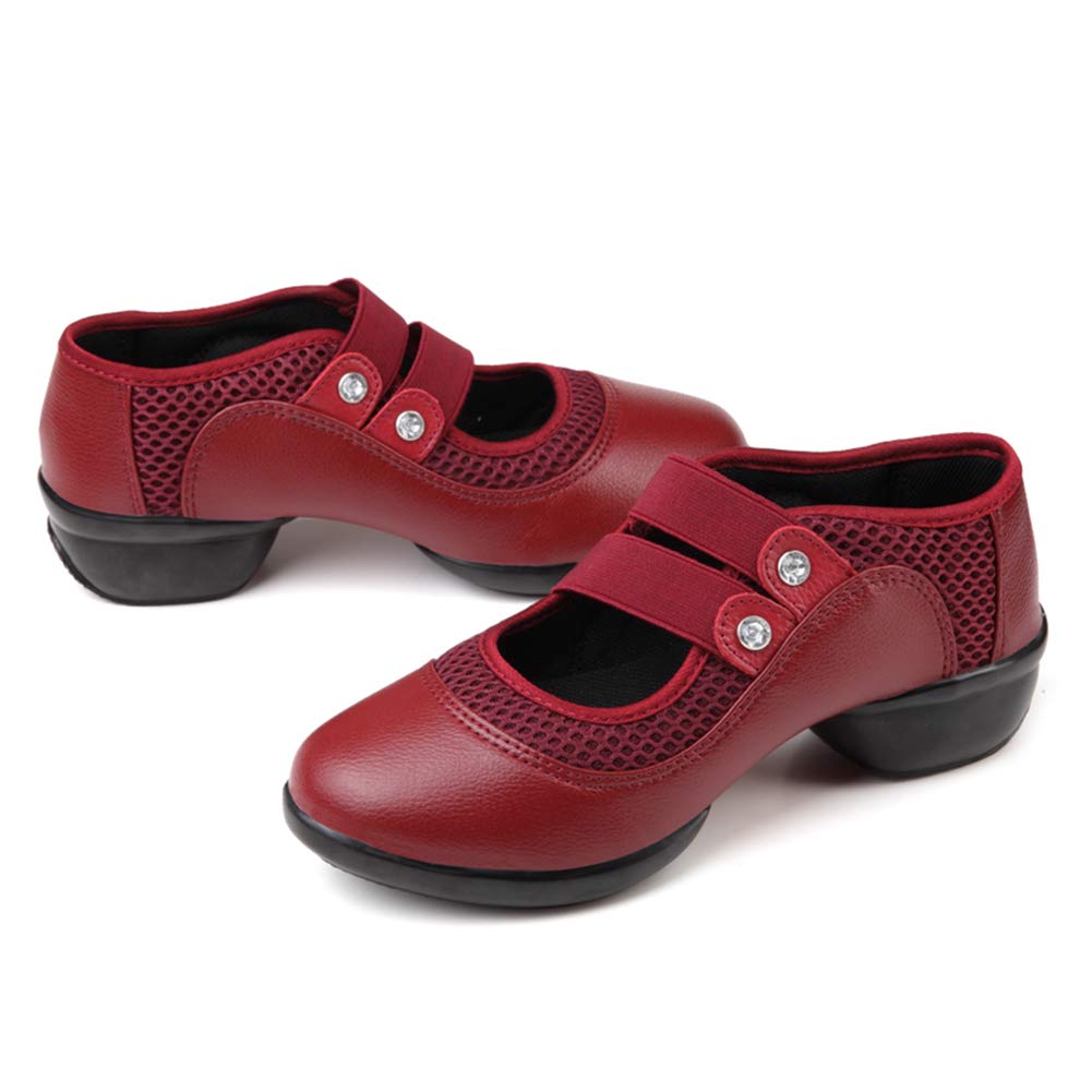 JUODVMP Women's Jazz Dance Sneakers - Air Cushion Fitness Shoes for Modern Dance, Breathable & Lightweight Athletic Walking Shoes - Perfect for Dance Classes, Gym Workouts & Casual Wear