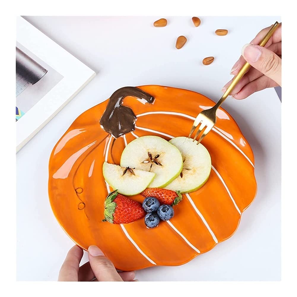 Stoneware Plate Set - 2 Round Ceramic Bowls for Dessert, Salad, Ramekin | Microwave Safe Dinnerware | Elegant Dinner Plates & Breakfast Dishes | Perfect for Home Dining, Parties & Restaurant Use