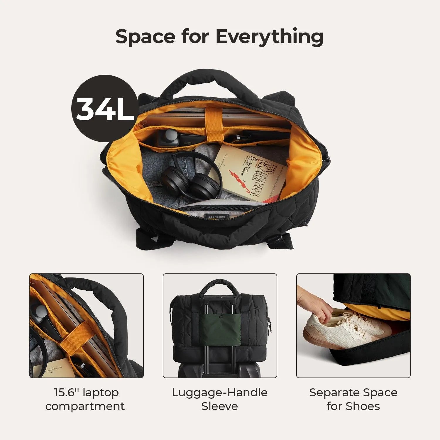 Paz Duffle Bag - Waterproof Travel Duffel Bag with Shoulder Strap, Large Gym Bag for Men & Women - Perfect for Workout, Travel, Sports & Weekend Getaways