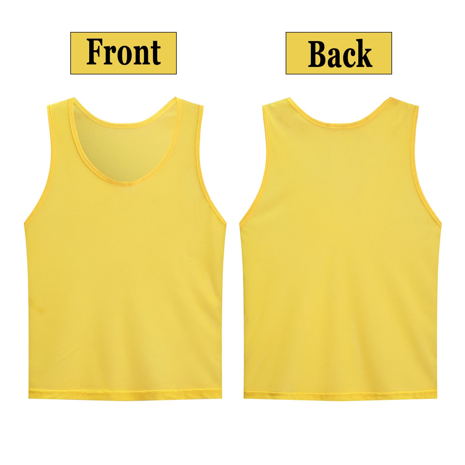 12 Pack Reversible Scrimmage Vests for Soccer, Basketball & Team Sports - Breathable Mesh Practice Jerseys with Carry Bag - Ideal for Training, Drills & Youth Sports