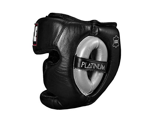 Platinum Premier Full Training Headgear 2.0 - Premium Boxing & MMA Head Protection for Sparring, Muay Thai, Kickboxing - Ideal for Training, Competition & Fitness Workouts