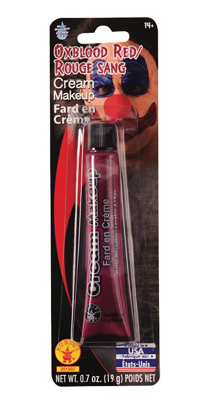 Rubies 0.7-Oz Tube Cream Costume Makeup - Ox Blood Red for Halloween, Cosplay & Theater Performances