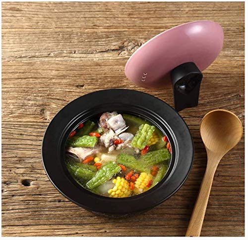 Premium Ceramic Soup Pot - 2.5L High-Temperature Flame Resistant Cooking Pot with Steamer, Multi-Functional Casserole Cookware for Kitchen - Perfect for Soups, Stews, Rice & Slow Cooking