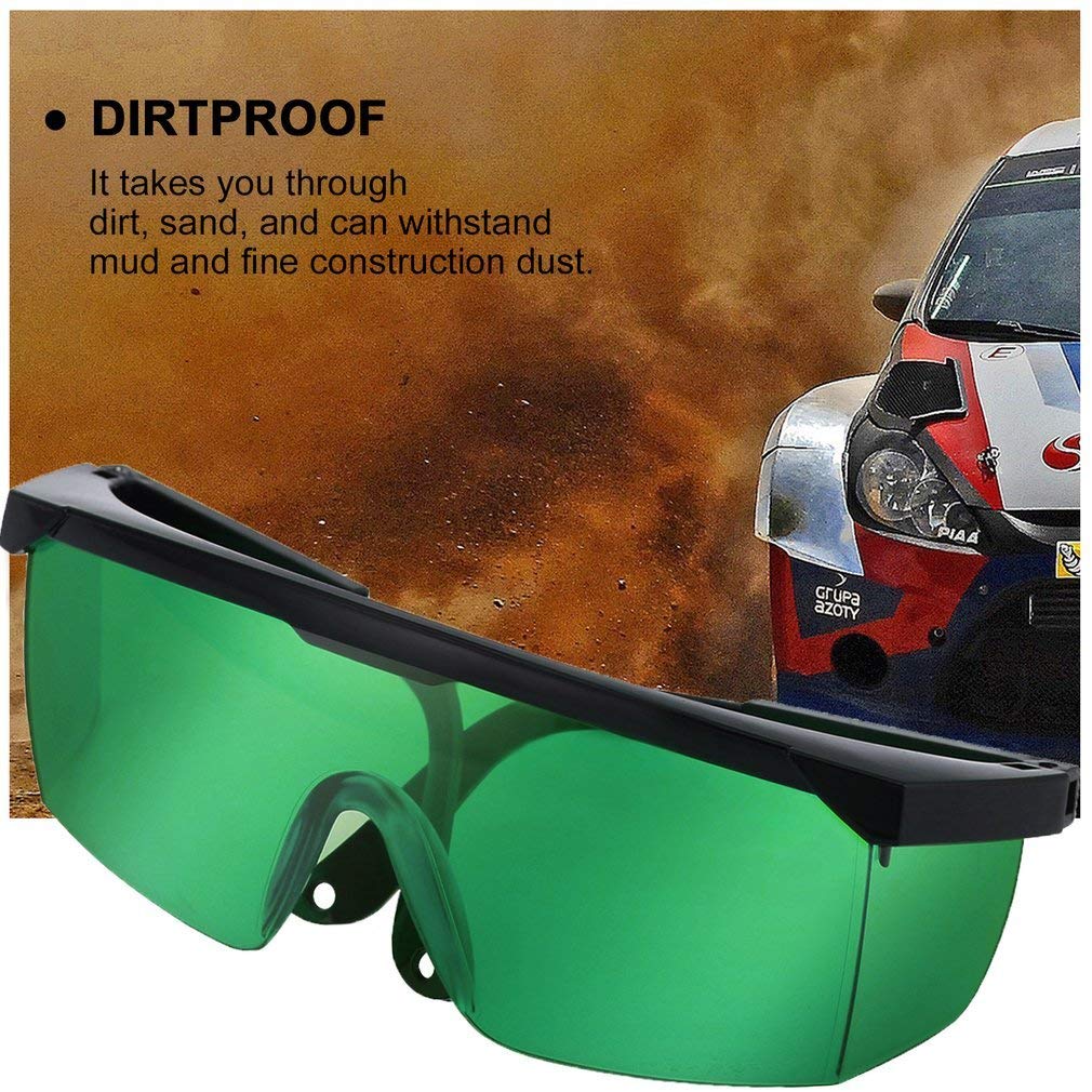 Comgrow 2 Pack Laser Safety Glasses - UV Protection 200nm-450nm & Infrared 800nm-2000nm - Adjustable Frame for Laser Engraving, Cutting, Welding - Eye Protection Goggles for DIY Projects & Professional Use