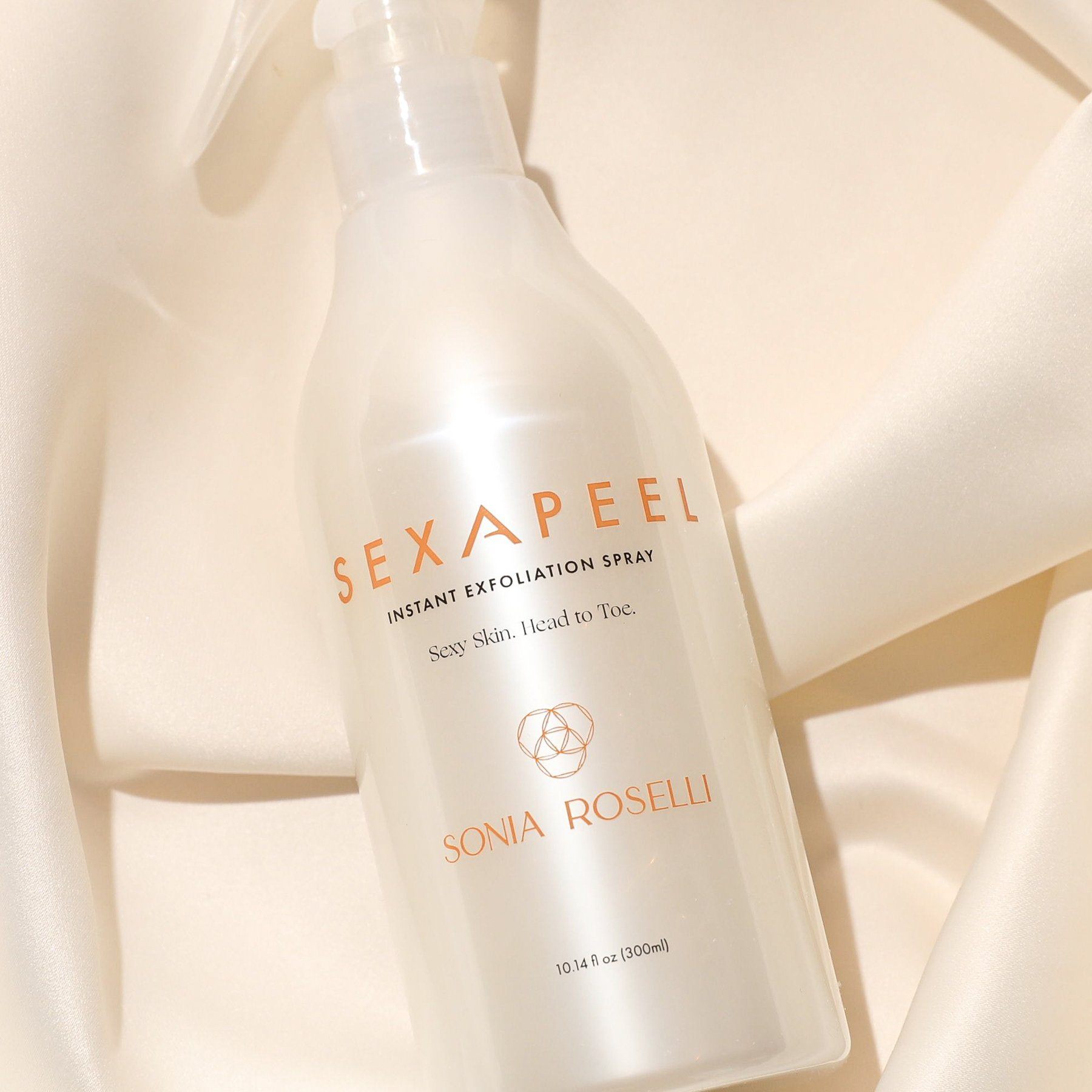 Sonia Roselli sexApeel™ Instant Exfoliation Spray - Gentle Facial Exfoliator for Smooth Skin | Perfect for Daily Skincare Routine & Pre-Makeup Prep