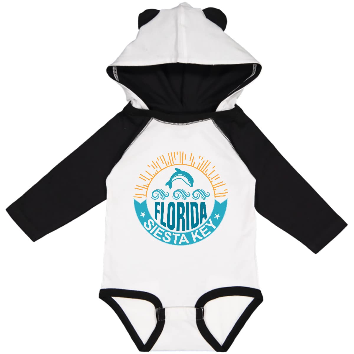 Inktastic Siesta Key Florida Beach Vacation Long Sleeve Baby Bodysuit - Soft Cotton Onesie for Newborns & Infants - Perfect for Beach Trips, Family Photos & Casual Outings