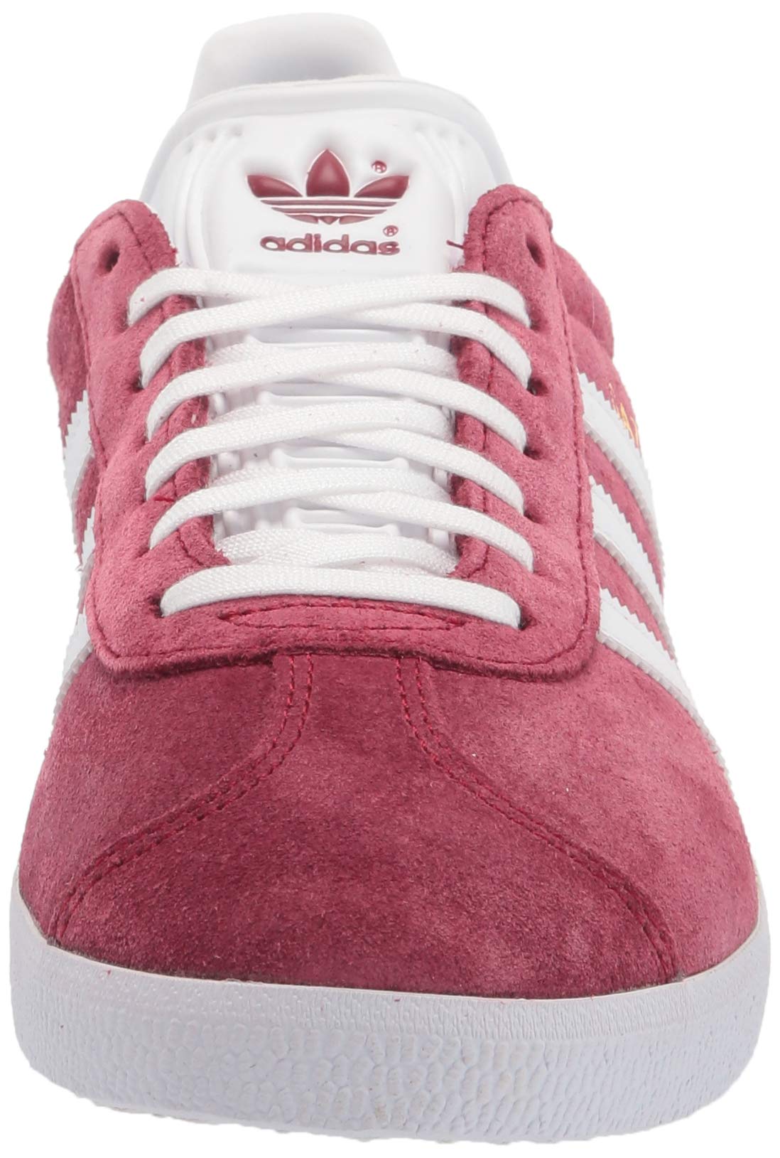 Adidas Originals Men's Gazelle Sneakers - Collegiate Burgundy/White/Gold Metallic Size 5.5 | Classic Retro Running Shoes for Casual Wear, Gym & Street Style